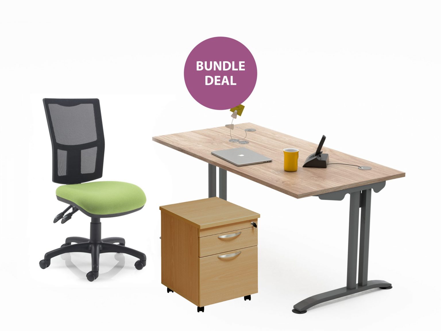 FT2 Home Working Bundle Claremont Office Furniture